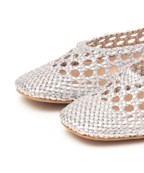 FAEDA(ファエダ)の「FAEDA:メッシュフラットシューズ◆(その他シューズ・レディース・ホワイト/ブラック/シルバー・35/36/37/38)」の4枚目の写真