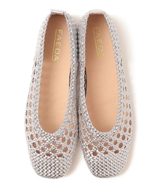 FAEDA(ファエダ)の「FAEDA:メッシュフラットシューズ◆(その他シューズ・レディース・ホワイト/ブラック/シルバー・35/36/37/38)」の12枚目の写真