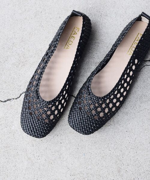 フラットシューズ Martina Off White Woven メッシュフラットシューズ（フラットシューズ）｜FRAY I.D
