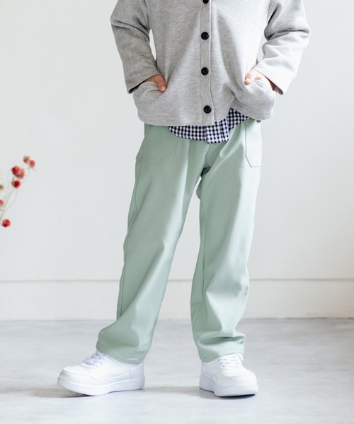 LB CLUB(エルビークラブ)の「ストレッチツイル撥水加工パンツ(その他パンツ・キッズ・グリーン/ベージュ/ブラック・90/130/100/120/110)」の2枚目の写真