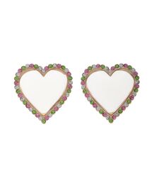 アクリルハートピアス