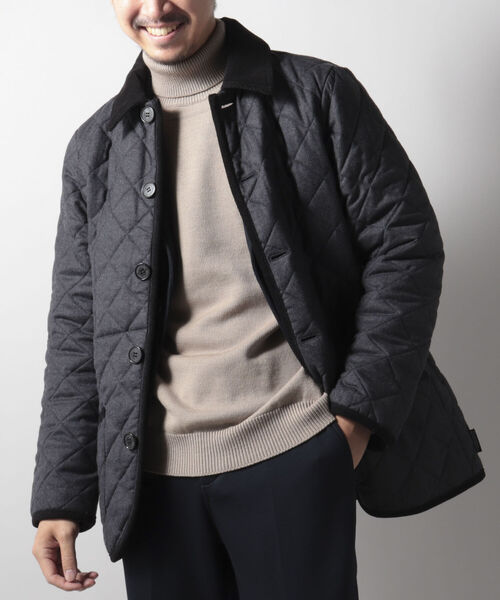 Traditional Weatherwear（トラディショナルウェザーウェア）の「【Traditonal Weather Wear/トラディショナルウェザーウエア】WALERLY TW ウール キルティングジャケット（ブルゾン・メンズ・チャコールグレー/ネイビー・40/38/36）」の17枚目の写真