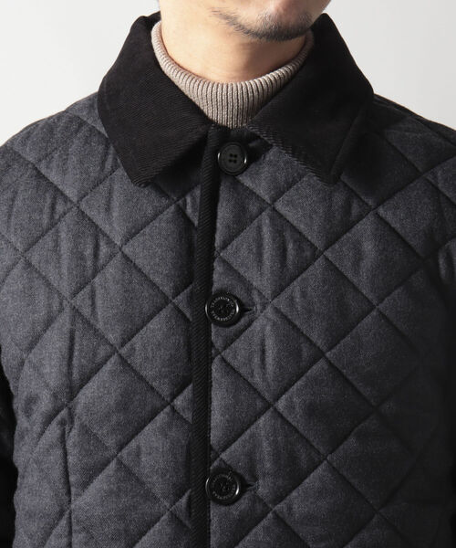 Traditional Weatherwear（トラディショナルウェザーウェア）の「【Traditonal Weather Wear/トラディショナルウェザーウエア】WALERLY TW ウール キルティングジャケット（ブルゾン・メンズ・チャコールグレー/ネイビー・40/38/36）」の13枚目の写真
