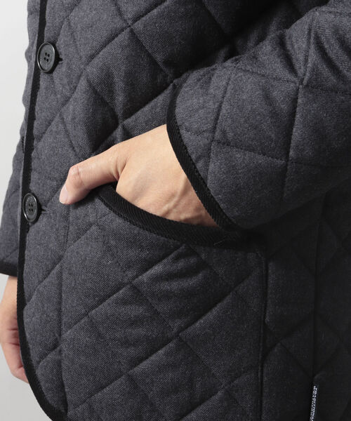 Traditional Weatherwear（トラディショナルウェザーウェア）の「【Traditonal Weather Wear/トラディショナルウェザーウエア】WALERLY TW ウール キルティングジャケット（ブルゾン・メンズ・チャコールグレー/ネイビー・40/38/36）」の11枚目の写真