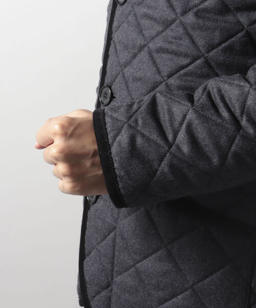 Traditional Weatherwear（トラディショナルウェザーウェア）の「【Traditonal Weather Wear/トラディショナルウェザーウエア】WALERLY TW ウール キルティングジャケット（ブルゾン・メンズ・チャコールグレー/ネイビー・40/38/36）」の15枚目の写真