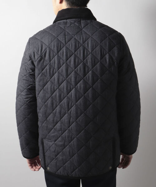 Traditional Weatherwear（トラディショナルウェザーウェア）の「【Traditonal Weather Wear/トラディショナルウェザーウエア】WALERLY TW ウール キルティングジャケット（ブルゾン・メンズ・チャコールグレー/ネイビー・40/38/36）」の7枚目の写真