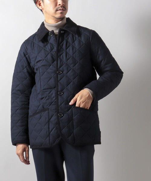 Traditional Weatherwear（トラディショナルウェザーウェア）の「【Traditonal Weather Wear/トラディショナルウェザーウエア】WALERLY TW ウール キルティングジャケット（ブルゾン・メンズ・チャコールグレー/ネイビー・40/38/36）」の14枚目の写真