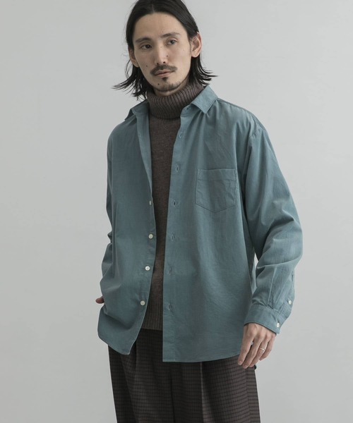 URBAN RESEARCH（アーバンリサーチ）の「JAPAN made ライトコーデュロイシャツ（シャツ/ブラウス・メンズ・チャコールグレー/ブラウン/グリーン系その他/ライトベージュ・MEDIUM/LARGE/X-LARGE）」の18枚目の写真