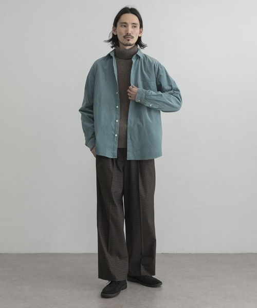 URBAN RESEARCH（アーバンリサーチ）の「JAPAN made ライトコーデュロイシャツ（シャツ/ブラウス・メンズ・チャコールグレー/ブラウン/グリーン系その他/ライトベージュ・MEDIUM/LARGE/X-LARGE）」の19枚目の写真