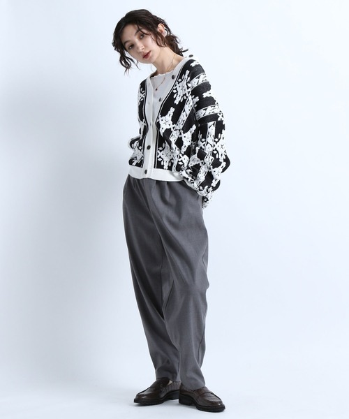 eL（エル）の「【eL】7G Flower Jacquard Cardigan/264738