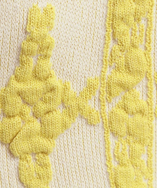 eL（エル）の「【eL】7G Flower Jacquard Cardigan/264738（カーディガン/ボレロ・レディース・ブラック系その他/ブルー系その他/イエロー系その他・FREE）」の22枚目の写真