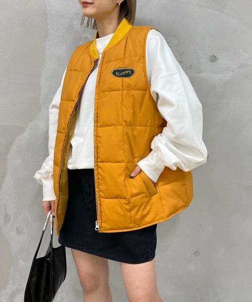 WHO'S WHO gallery（フーズフーギャラリー）の「【SLOPPY/スロッピー】サークルベスト（ベスト・レディース・アイボリー/マスタード/パープル・FREE）」の3枚目の写真