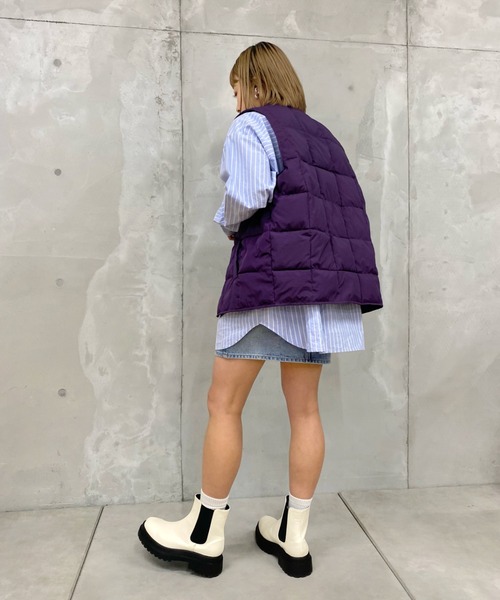 WHO'S WHO gallery（フーズフーギャラリー）の「【SLOPPY/スロッピー】サークルベスト（ベスト・レディース・アイボリー/マスタード/パープル・FREE）」の10枚目の写真