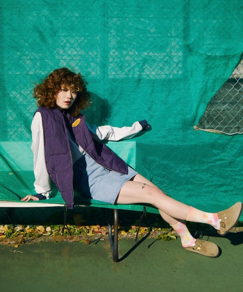 WHO'S WHO gallery（フーズフーギャラリー）の「【SLOPPY/スロッピー】サークルベスト（ベスト・レディース・アイボリー/マスタード/パープル・FREE）」の19枚目の写真