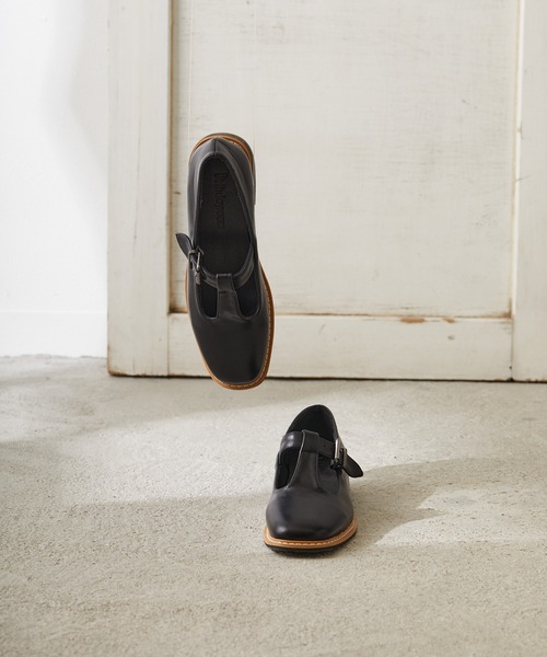 Birthday room（バースデイルーム）の「Tストラップフラットシューズ（ドレスシューズ・レディース・ブラック・24.5/23.5）」の4枚目の写真