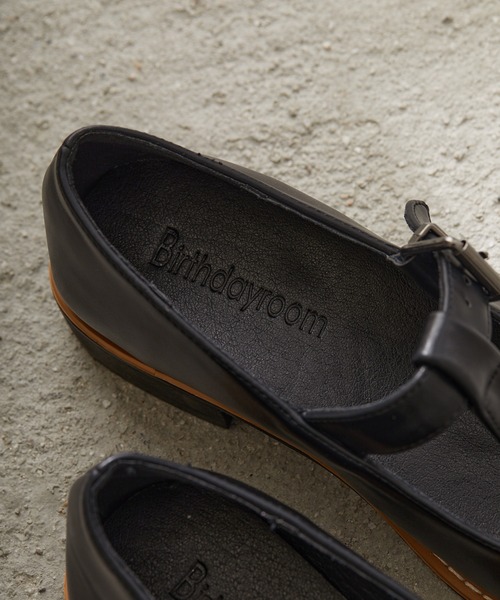 Birthday room（バースデイルーム）の「Tストラップフラットシューズ（ドレスシューズ・レディース・ブラック・24.5/23.5）」の14枚目の写真
