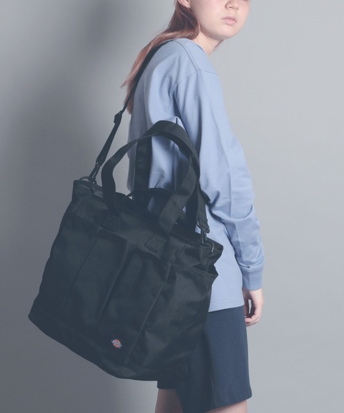 Dickies（ディッキーズ）の「【DICKIES/ディッキーズ】DK AUTHENTIC GARDEN TOTE/ガーデントート（トートバッグ・レディース・ブラック/オレンジ/カーキ/ベージュ・FREE）」の2枚目の写真