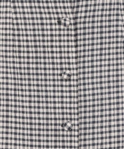 mysty woman(ミスティウーマン)の「楊柳ギンガムフレアスカート 275148(スカート・レディース・ブラック/ベージュ/グリーン・FREE)」の5枚目の写真