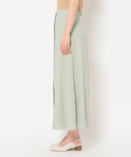 mysty woman(ミスティウーマン)の「楊柳ギンガムフレアスカート 275148(スカート・レディース・ブラック/ベージュ/グリーン・FREE)」の15枚目の写真