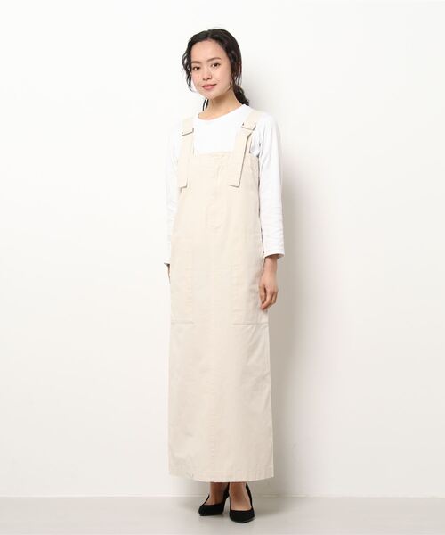 ReNorm（リノーム）の「11ozアクアティック デニムサロペットスカート（サロペット/オーバーオール・レディース・エメラルド/ホワイト/ブラック・フリー）」の19枚目の写真