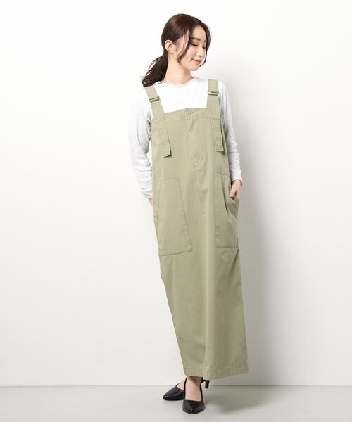 ReNorm（リノーム）の「11ozアクアティック デニムサロペットスカート（サロペット/オーバーオール・レディース・エメラルド/ホワイト/ブラック・フリー）」の18枚目の写真