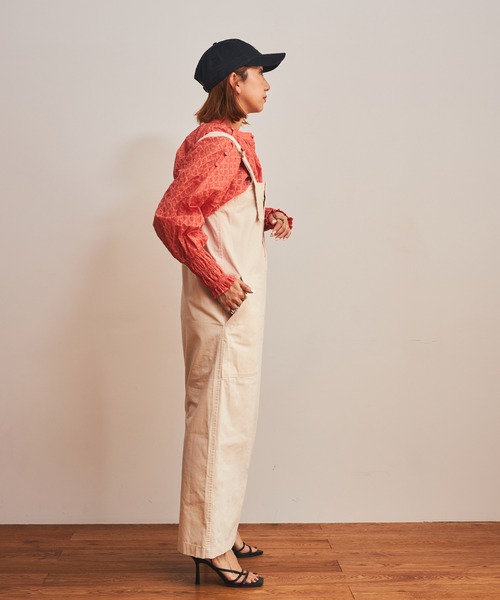 ReNorm（リノーム）の「11ozアクアティック デニムサロペットスカート（サロペット/オーバーオール・レディース・エメラルド/ホワイト/ブラック・フリー）」の16枚目の写真