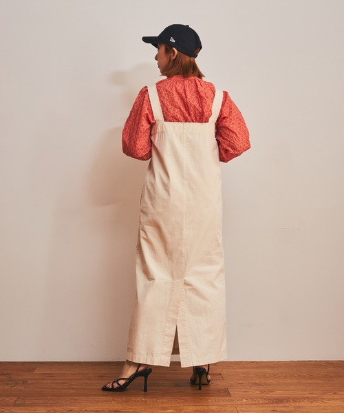 ReNorm（リノーム）の「11ozアクアティック デニムサロペットスカート（サロペット/オーバーオール・レディース・エメラルド/ホワイト/ブラック・フリー）」の17枚目の写真