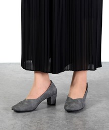 【極ふわっ】スクエアトゥクロスステッチパンプス　21115【Parade】