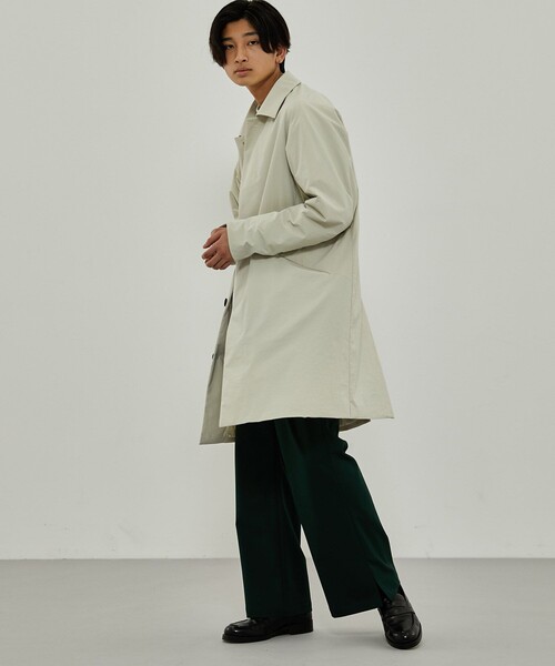 CITY TOKYO（シティトウキョウ）の「ストレッチステンカラーコート（ステンカラーコート・メンズ・ブラック/ライトベージュ・1/2/3）」の5枚目の写真