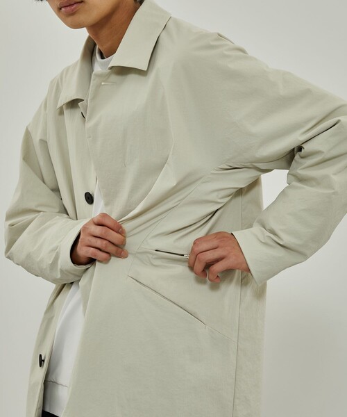CITY TOKYO（シティトウキョウ）の「ストレッチステンカラーコート（ステンカラーコート・メンズ・ブラック/ライトベージュ・1/2/3）」の17枚目の写真