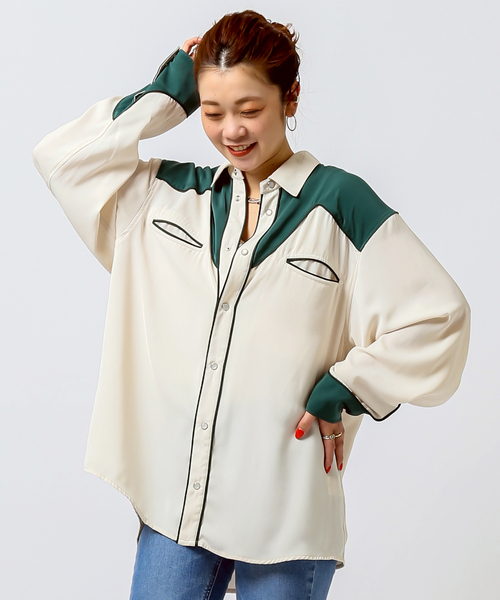 JOINT WORKS(ジョイントワークス)の「JW-PIPING WESTERN シャツ(シャツ/ブラウス・メンズ・ブラック/グリーン・MEDIUM/LARGE)」の19枚目の写真