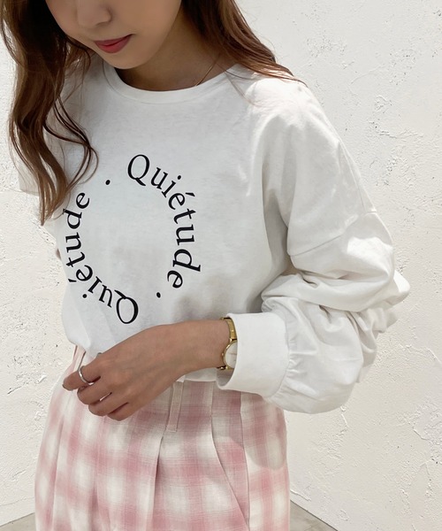 apres jour mignon(アプレジュールミニョン)の「アソートプリントロンT【ZOZOTOWN限定アイテム】(Tシャツ/カットソー・レディース・ナチュラル/ホワイト系その他/ブラック/オフホワイト/ピンク・フリー/X-LARGE)」の3枚目の写真
