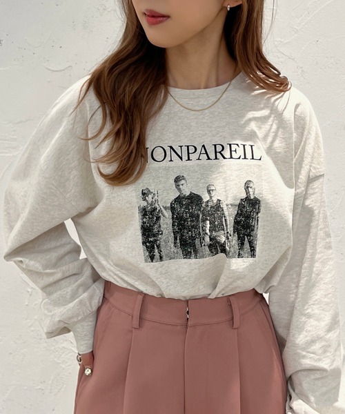 apres jour mignon(アプレジュールミニョン)の「アソートプリントロンT【ZOZOTOWN限定アイテム】(Tシャツ/カットソー・レディース・ナチュラル/ホワイト系その他/ブラック/オフホワイト/ピンク・フリー/X-LARGE)」の5枚目の写真