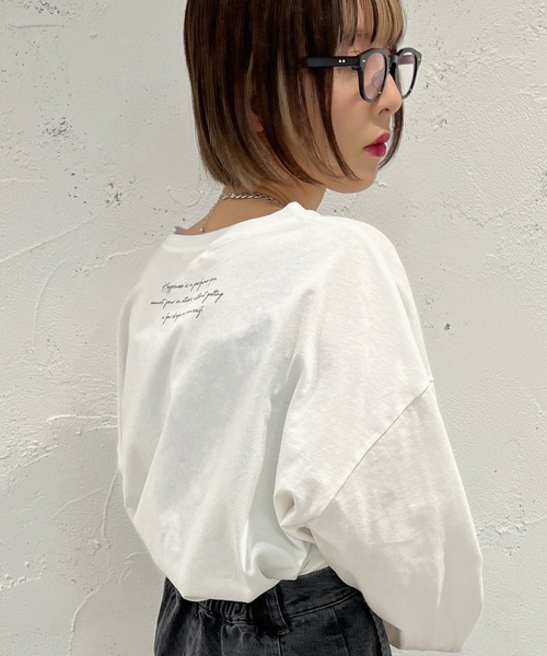 apres jour mignon(アプレジュールミニョン)の「アソートプリントロンT【ZOZOTOWN限定アイテム】(Tシャツ/カットソー・レディース・ナチュラル/ホワイト系その他/ブラック/オフホワイト/ピンク・フリー/X-LARGE)」の8枚目の写真