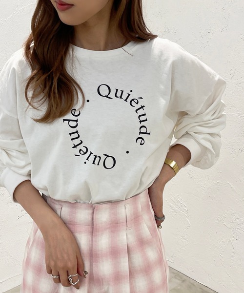 apres jour mignon(アプレジュールミニョン)の「アソートプリントロンT【ZOZOTOWN限定アイテム】(Tシャツ/カットソー・レディース・ナチュラル/ホワイト系その他/ブラック/オフホワイト/ピンク・フリー/X-LARGE)」の14枚目の写真