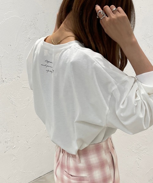 apres jour mignon(アプレジュールミニョン)の「アソートプリントロンT【ZOZOTOWN限定アイテム】(Tシャツ/カットソー・レディース・ナチュラル/ホワイト系その他/ブラック/オフホワイト/ピンク・フリー/X-LARGE)」の15枚目の写真