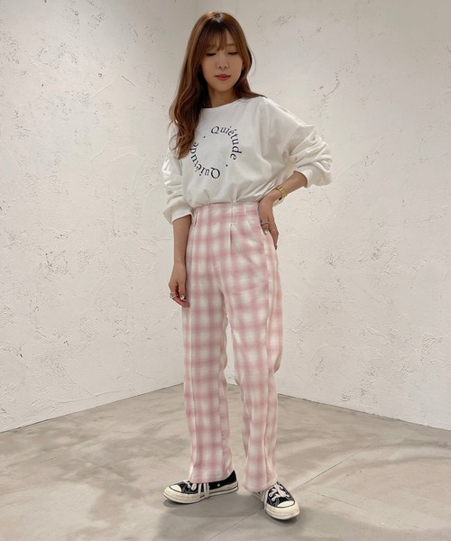 apres jour mignon(アプレジュールミニョン)の「アソートプリントロンT【ZOZOTOWN限定アイテム】(Tシャツ/カットソー・レディース・ナチュラル/ホワイト系その他/ブラック/オフホワイト/ピンク・フリー/X-LARGE)」の16枚目の写真