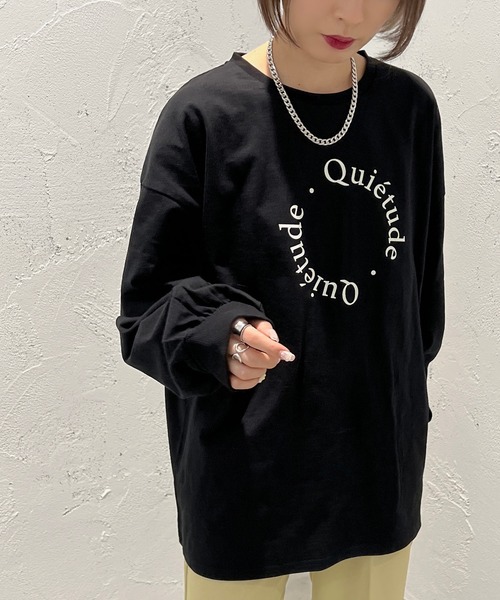 apres jour mignon(アプレジュールミニョン)の「アソートプリントロンT【ZOZOTOWN限定アイテム】(Tシャツ/カットソー・レディース・ナチュラル/ホワイト系その他/ブラック/オフホワイト/ピンク・フリー/X-LARGE)」の20枚目の写真