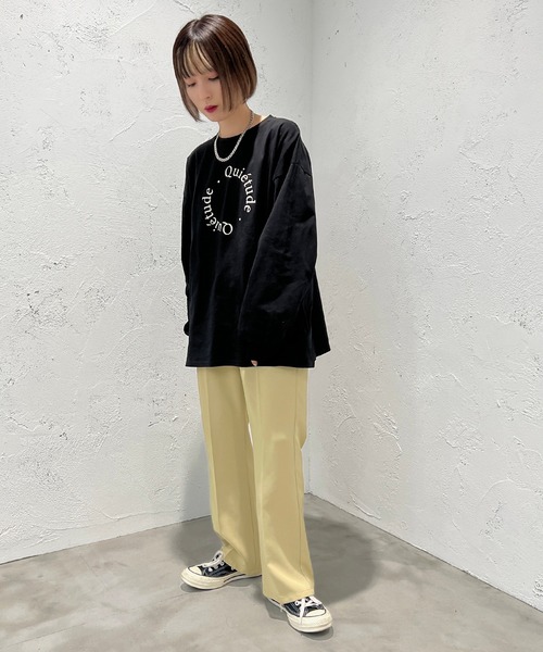 apres jour mignon(アプレジュールミニョン)の「アソートプリントロンT【ZOZOTOWN限定アイテム】(Tシャツ/カットソー・レディース・ナチュラル/ホワイト系その他/ブラック/オフホワイト/ピンク・フリー/X-LARGE)」の22枚目の写真