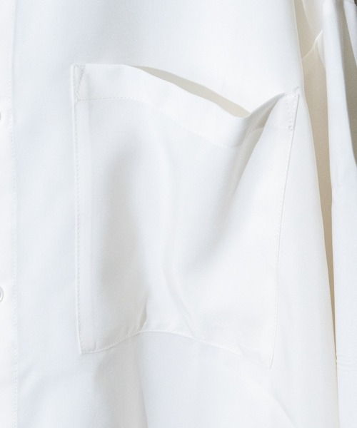 JOHN'S CLOSET（ジョンズクローゼット）の「【i】ポリ無地バルーンスリーブシャツ（シャツ/ブラウス・メンズ・モカ/グリーン/グレイッシュブルー/ホワイト/グレイッシュベージュ/ブラック・LARGE/MEDIUM/X-LARGE）」の8枚目の写真