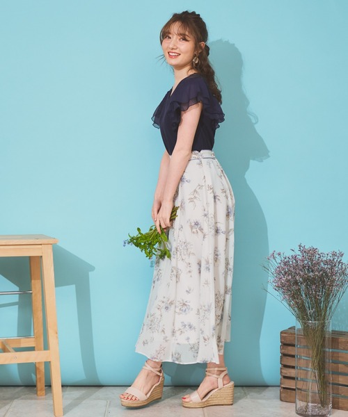 NOELA（ノエラ）の「ペイントラインフラワースカート（スカート・レディース・ピンク/イエロー/ブルー・M/S）」の15枚目の写真