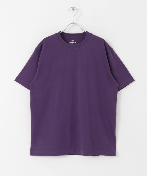 HANES（ヘインズ）の「『WEB/一部店舗限定』Hanes　BEEFY T-SHIRTS（Tシャツ/カットソー・メンズ・ホワイト/パープル/グリーン/ブラック・LARGE/MEDIUM/X-LARGE）」の10枚目の写真