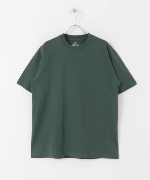 HANES（ヘインズ）の「『WEB/一部店舗限定』Hanes　BEEFY T-SHIRTS（Tシャツ/カットソー・メンズ・ホワイト/パープル/グリーン/ブラック・LARGE/MEDIUM/X-LARGE）」の8枚目の写真