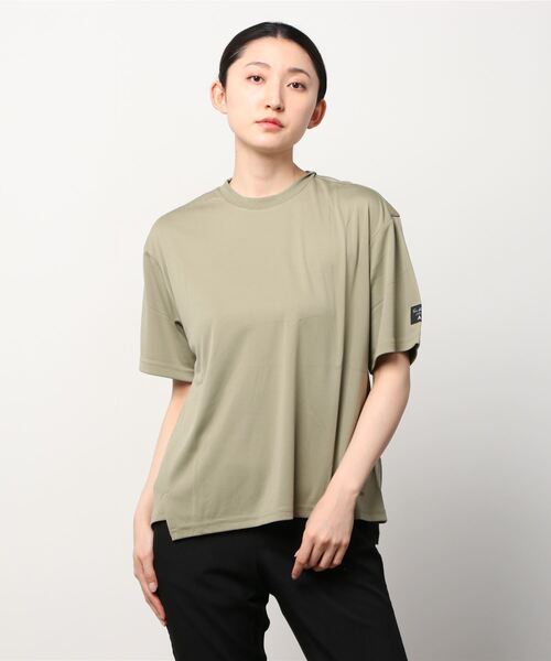adidas(アディダス)の「【別注】アディダス adidas ID2.0 ルーズ Tシャツ 限定コラボ(Tシャツ/カットソー・レディース・ブラック/オリーブ/ベージュ・M/L/XL/S)」の3枚目の写真