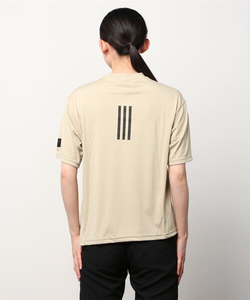 adidas(アディダス)の「【別注】アディダス adidas ID2.0 ルーズ Tシャツ 限定コラボ(Tシャツ/カットソー・レディース・ブラック/オリーブ/ベージュ・M/L/XL/S)」の5枚目の写真