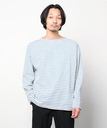 GOLD | GOLD / ゴールド：COTTON BORDER BASQUE SHIRT：22A-GL68882[MUS](Tシャツ/カットソー)