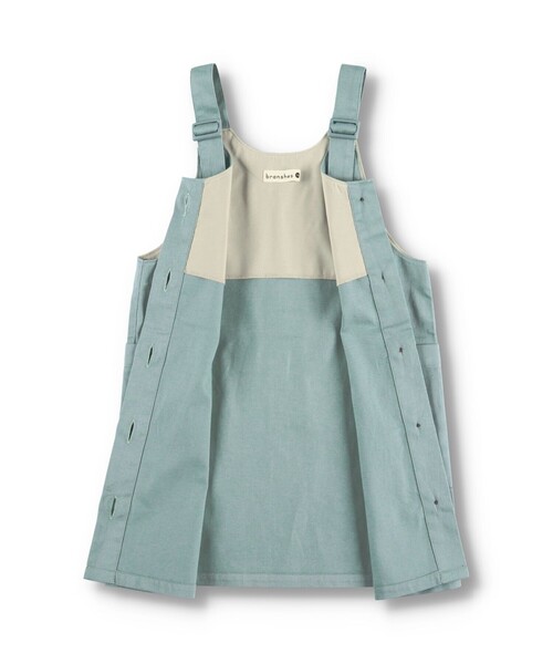 BRANSHES(ブランシェス)の「フロントボタンジャンパースカート(ジャンパースカート・キッズ・ベージュ/ブルー・120/130/110/140/150/100/90)」の17枚目の写真