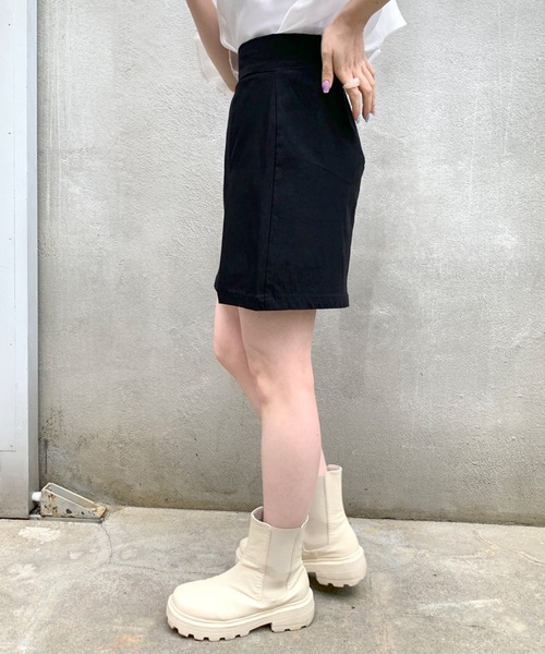 OLIVE des OLIVE（オリーブデオリーブ）の「スリットタイトミニスカート（スカート・レディース・ネイビー/ブラック/アイボリー・FREE）」の12枚目の写真