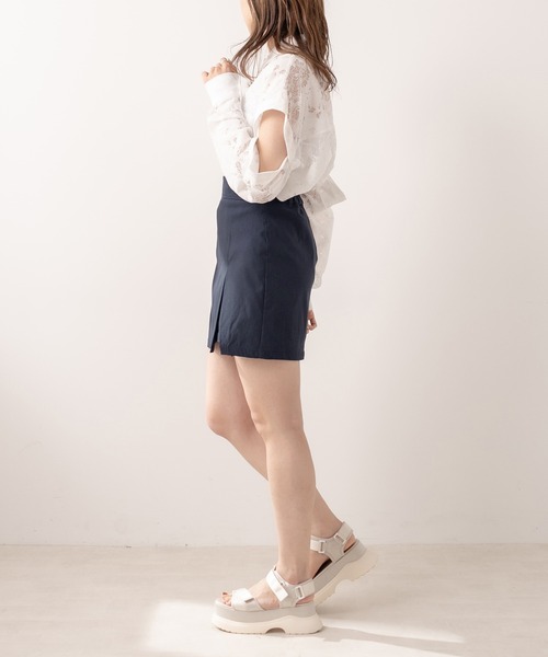 OLIVE des OLIVE（オリーブデオリーブ）の「スリットタイトミニスカート（スカート・レディース・ネイビー/ブラック/アイボリー・FREE）」の15枚目の写真