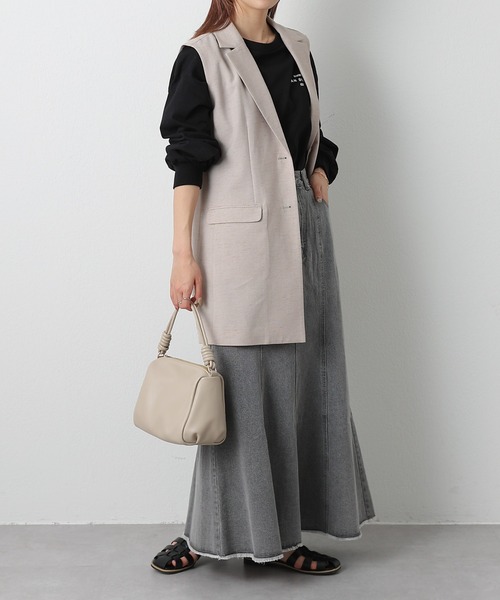 COLONY 2139（コロニートゥーワンスリーナイン）の「裾フリンジデニムマーメイドスカート（デニムスカート・レディース・ブラック/ブラック系その他/ブルー・FREE）」の21枚目の写真